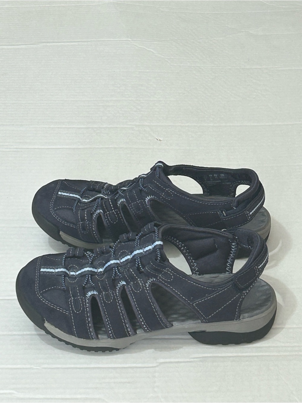 CLARKS PRIVO SPORT COMFORT SANDALS WOMEN CLOSED TOE
NAVY SIZE 9